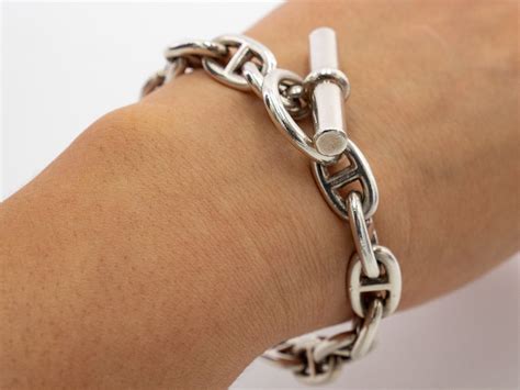 bijoux en argent hermes|Hermes bracelets en argent.